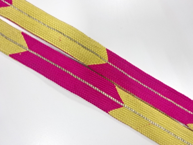  アンティーク　正絹　手組帯締め